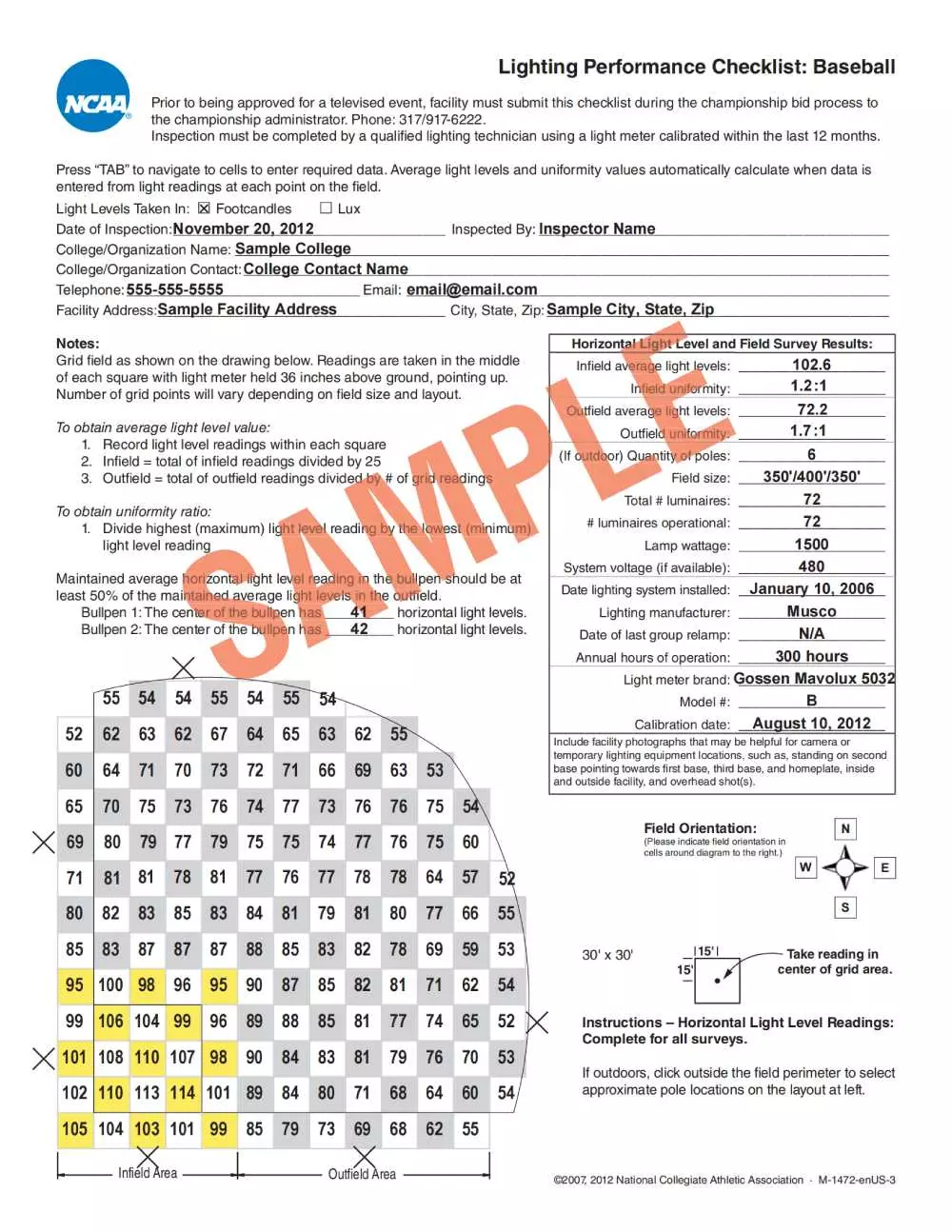  NCAA Baseball Field Lighting Standards:Best Led Flood Lights For Baseball