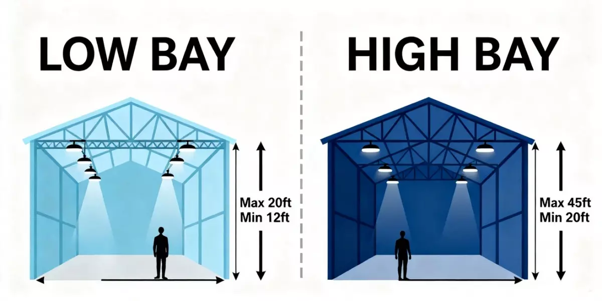 高棚灯与低棚灯