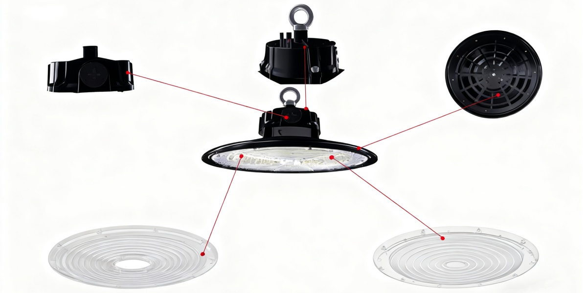 estructura de luz LED de gran altura tipo ovni estructura de luz LED de gran altura tipo ovni
