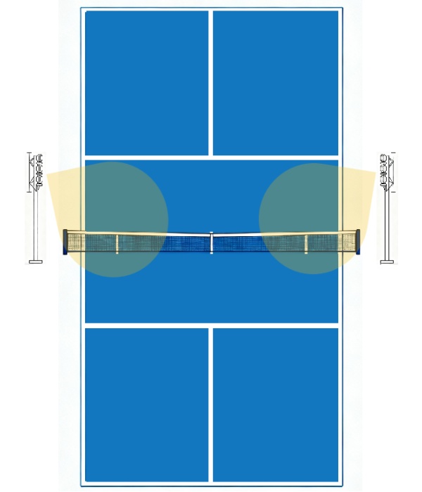 single-pickleball-court-with-2-poles