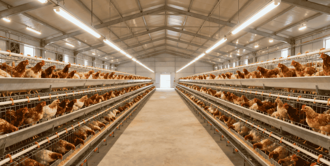 Poultry Farm Upgrades to Ceramiclite T21 LED Lights