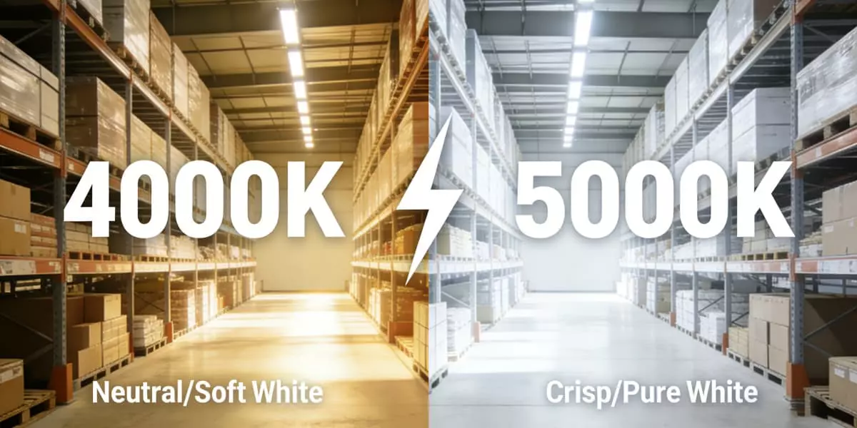 4000K vs. 5000K für Lagerbeleuchtung: Produktivität und Sicherheit