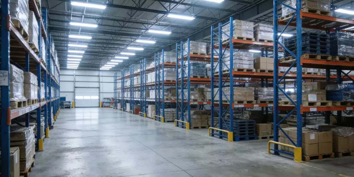 high-bay-LED-lights-for-logistics-warehouse