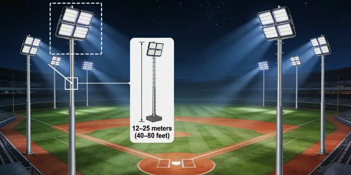 softball-field-light-poles-height