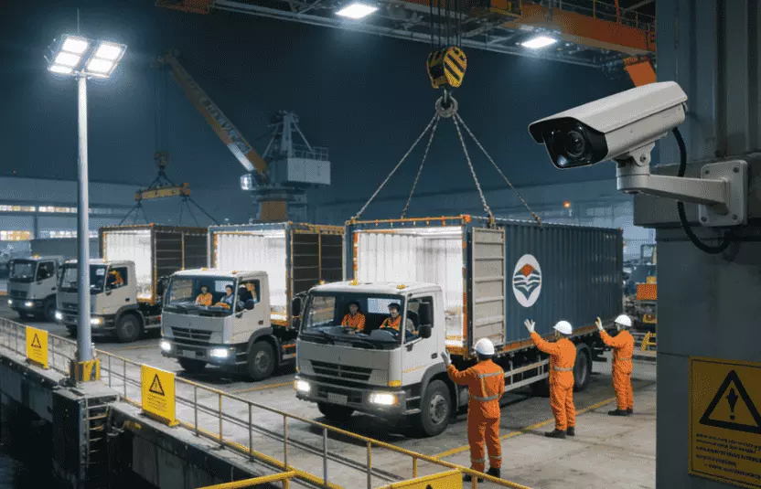 outdoor LED floodlight for ports