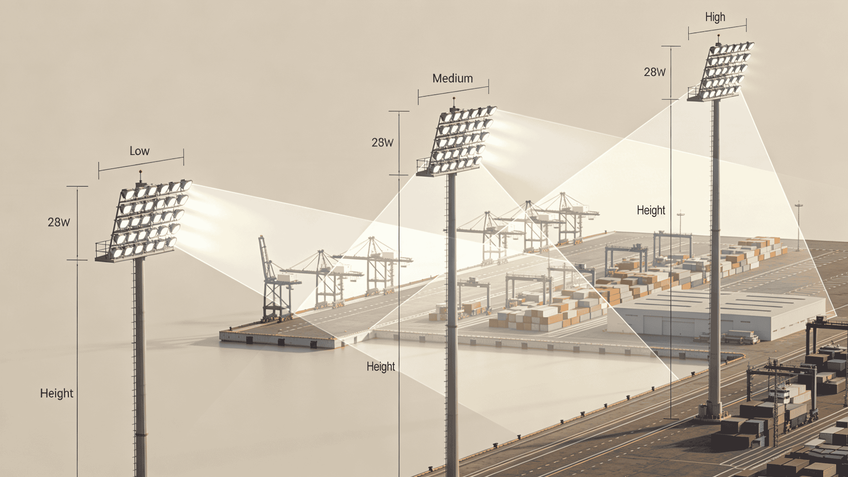 port led lighting design