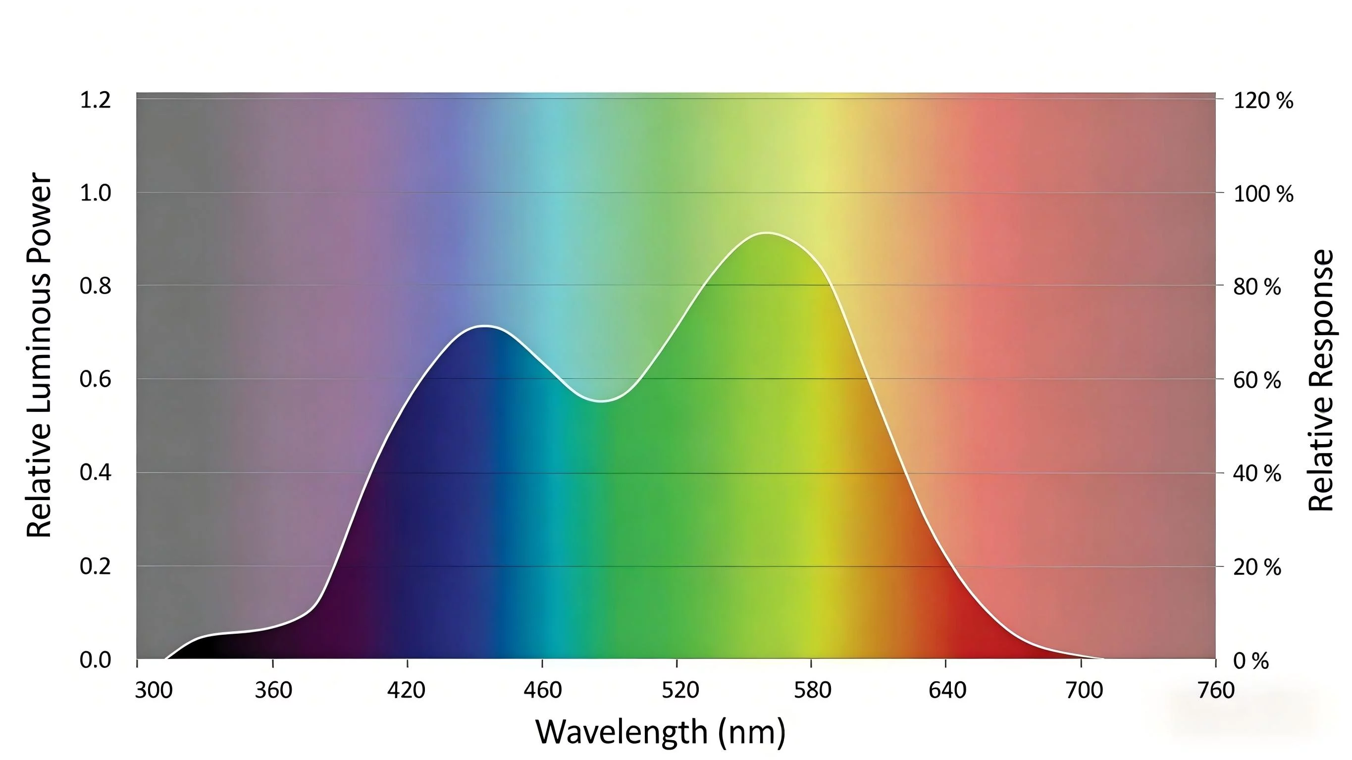distribution of pig eye visual spectrum