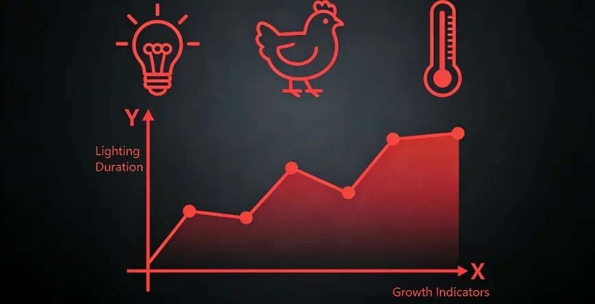 benefits of lighting for chicken 