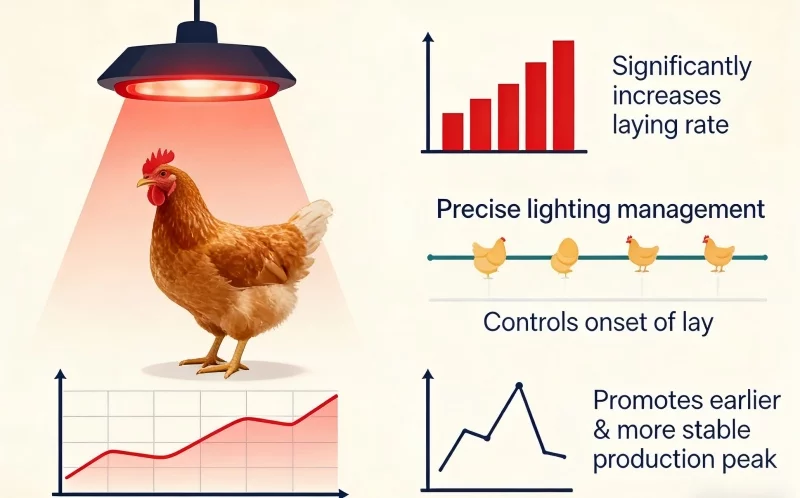 lighting enhance egg production
