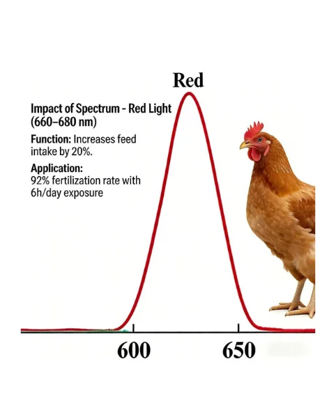 red light impact on chicken