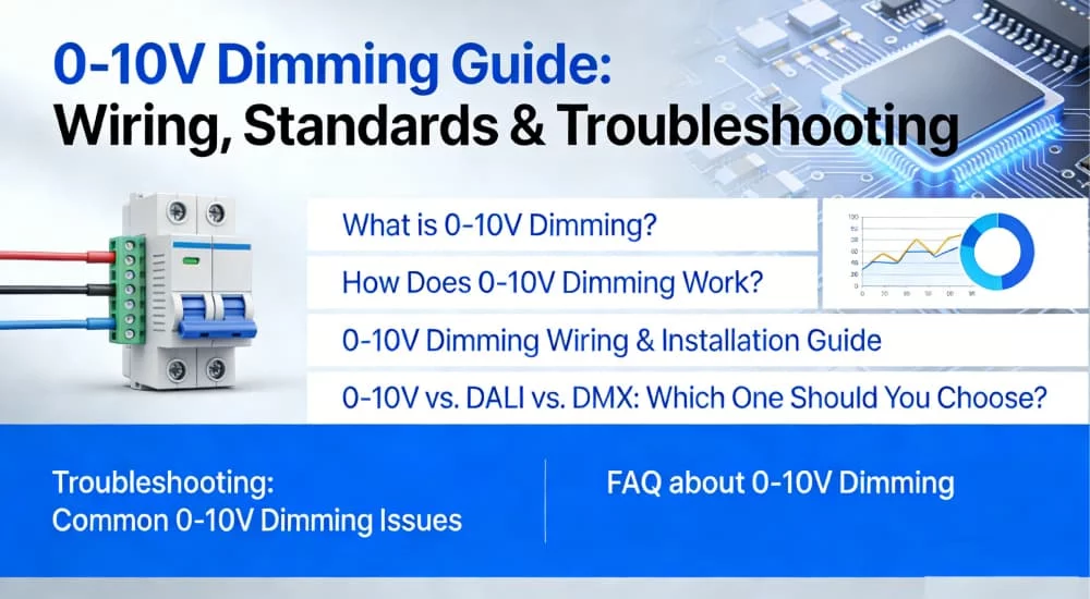 0-10V Dimming Guide: Wiring, Standards & Troubleshooting