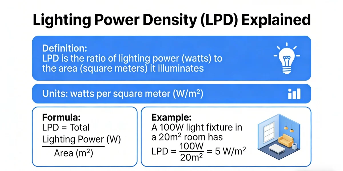 照明電力密度LPDの説明