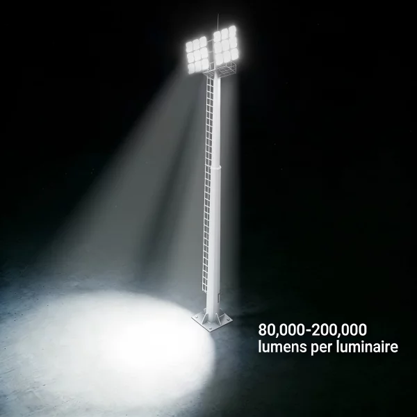 high mast light lumen output