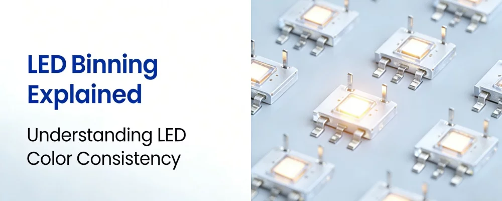 Explicación de la clasificación de LED: precisión y consistencia del color.
