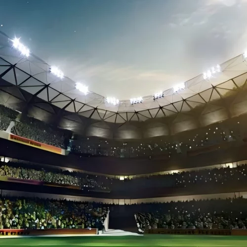 sports fields and stadiums